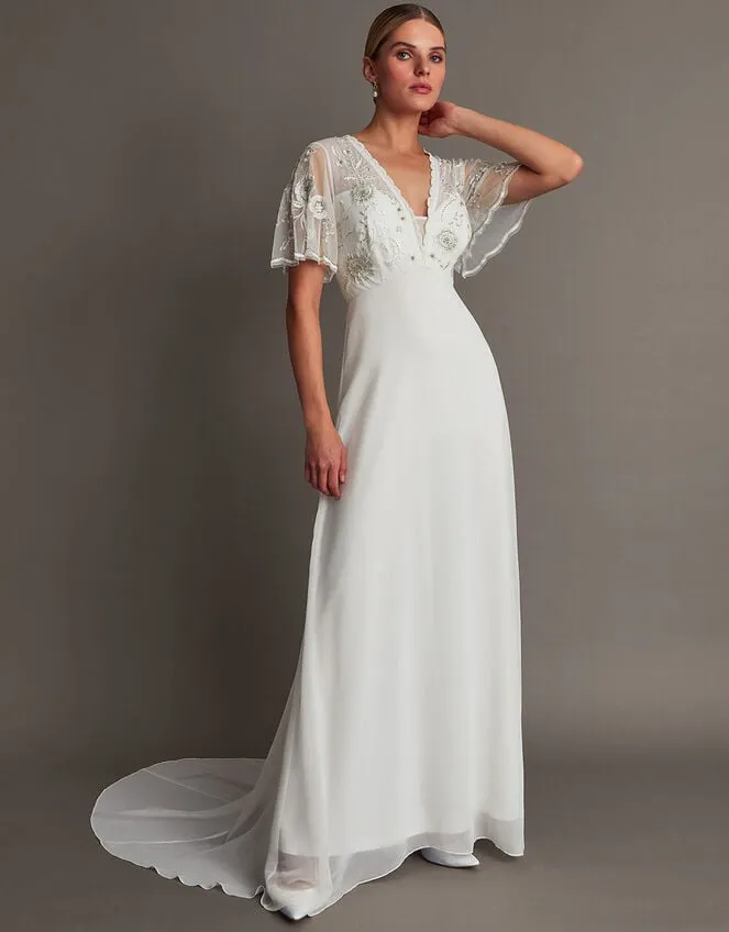 Liz Embroidered Bridal Dress Ivory Women Monsoon Dresses