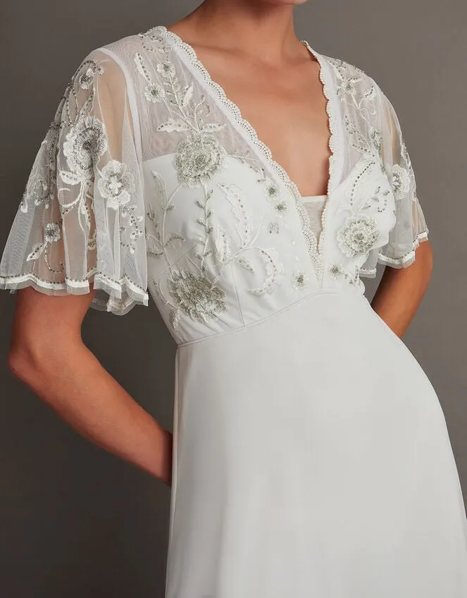 Liz Embroidered Bridal Dress Ivory Women Monsoon Dresses