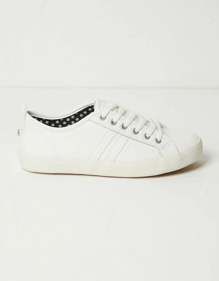 Lola Leather Trainers White Women FatFace Trainers