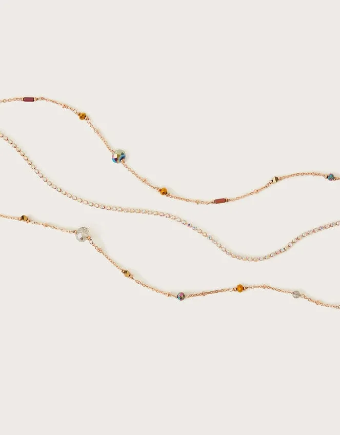 Long Beaded Multi Row Necklace Women Monsoon Jewellery and Hair