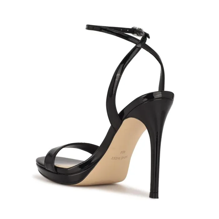 Loola Ankle Strap Sandals Black Women Nine West Sandals