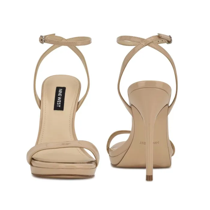 Loola Ankle Strap Sandals Light Latte Women Nine West Heels