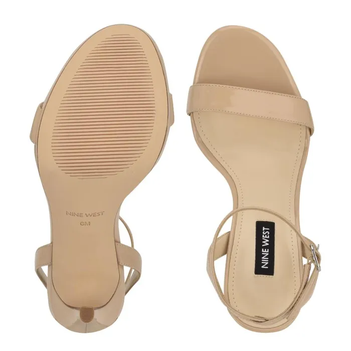 Loola Ankle Strap Sandals Light Latte Women Nine West Heels