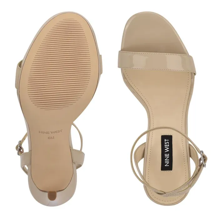 Loola Ankle Strap Sandals Light Natural Women Nine West Heels
