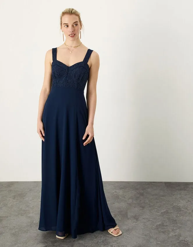 Lori Lace Maxi Dress Blue Women Monsoon Occasionwear