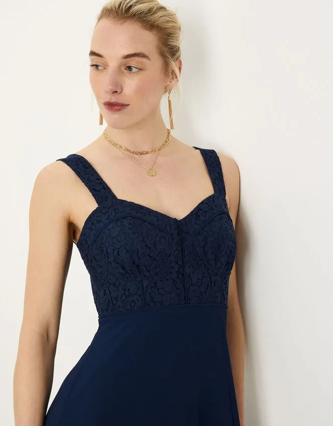 Lori Lace Maxi Dress Blue Women Monsoon Occasionwear