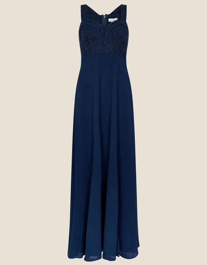 Lori Lace Maxi Dress Blue Women Monsoon Occasionwear