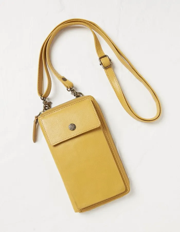 Louisa Phone Purse Yellow Women FatFace Bags and Purses