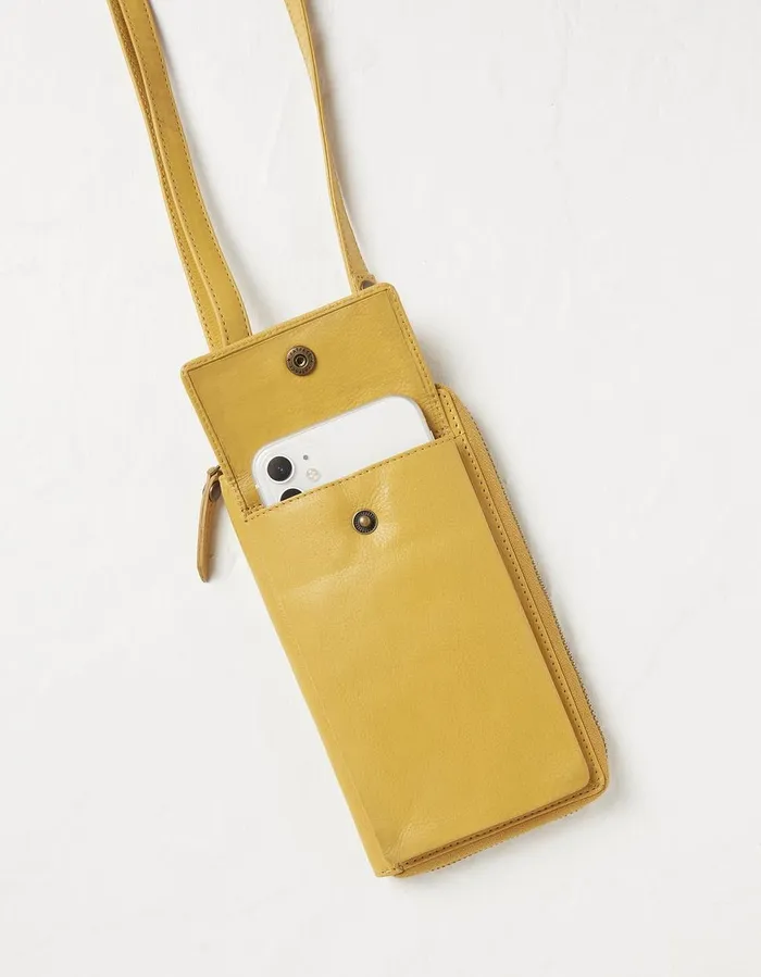 Louisa Phone Purse Yellow Women FatFace Bags and Purses