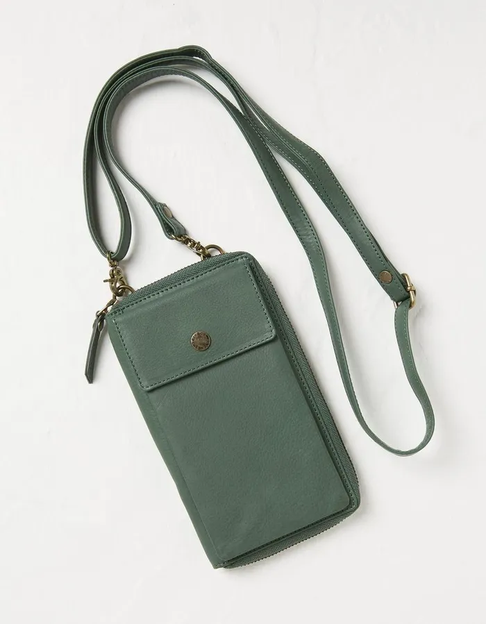 Louisa Purse Phone Bag Green Women FatFace Bags and Purses