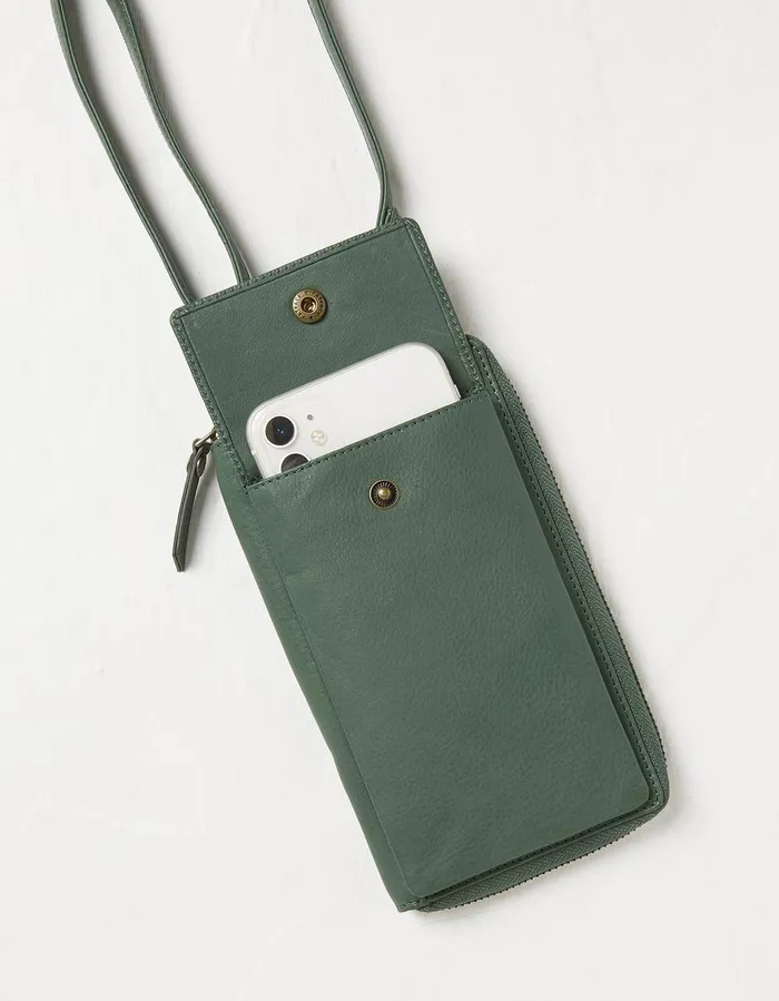 Louisa Purse Phone Bag Green Women FatFace Bags and Purses