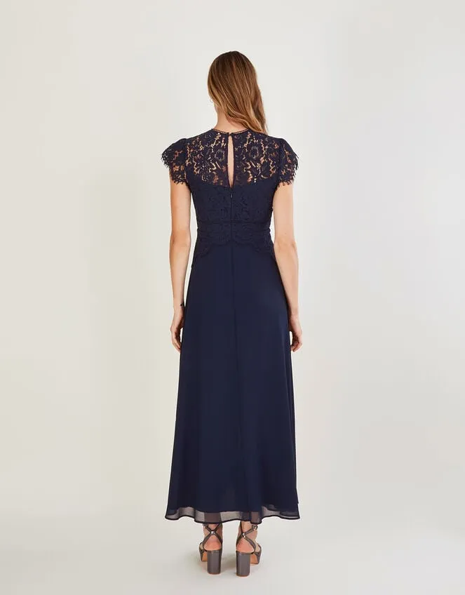 Louise Lace Maxi Dress Blue Women Monsoon Occasionwear