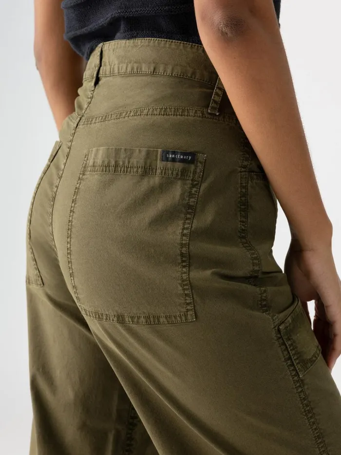 Low Slung Y2K Standard Rise Cargo Pant Mossy Green Women Sanctuary Clothing Pants Low Slung Y2K Standard Rise Cargo Pant Mossy Green Women Sanctuary Clothing Pants