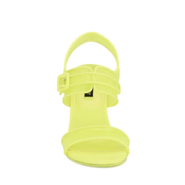 Lucile Clear Strappy Sandals Yellow Women Nine West Sandals