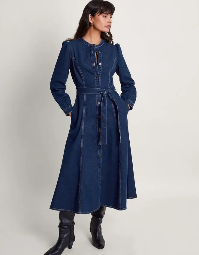 Lulu Denim Dress Blue Women Monsoon Dresses