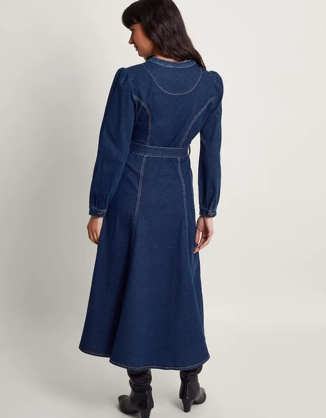 Lulu Denim Dress Blue Women Monsoon Dresses