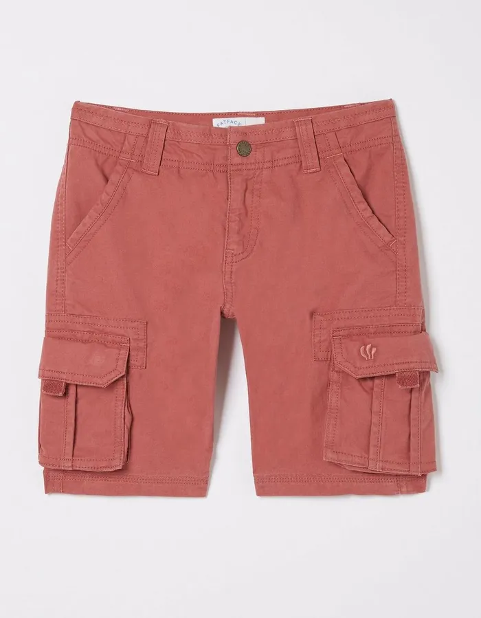 Lulworth Cargo Shorts Rust Red Boys FatFace Shorts
