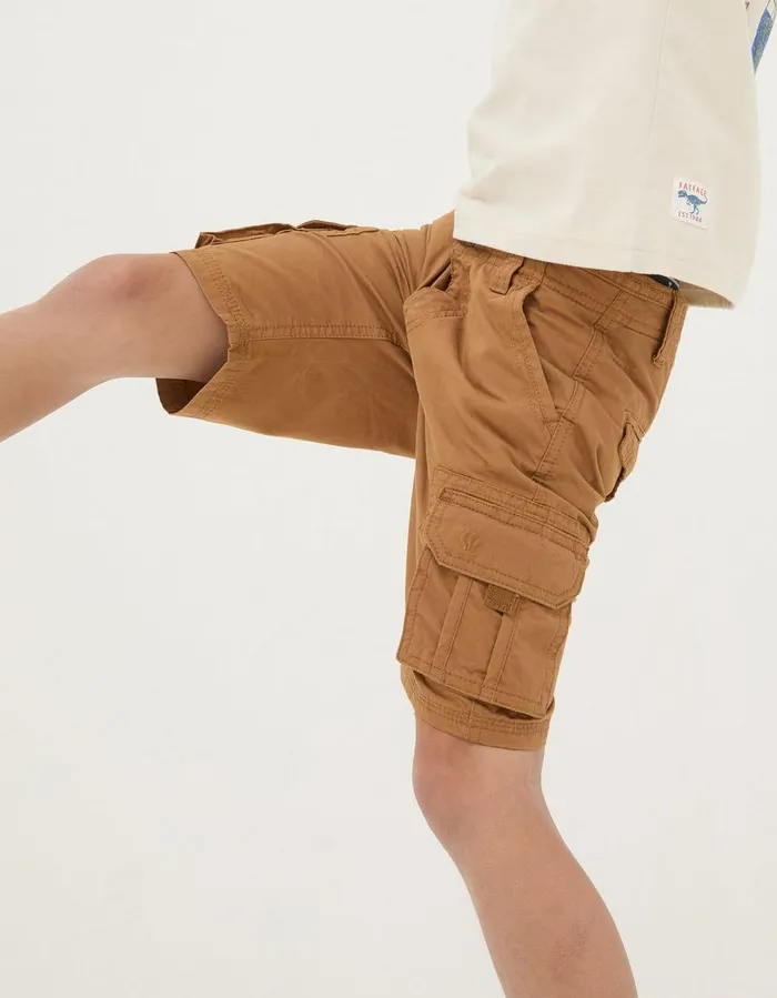 Lulworth Cargo Shorts Tan Boys FatFace Shorts