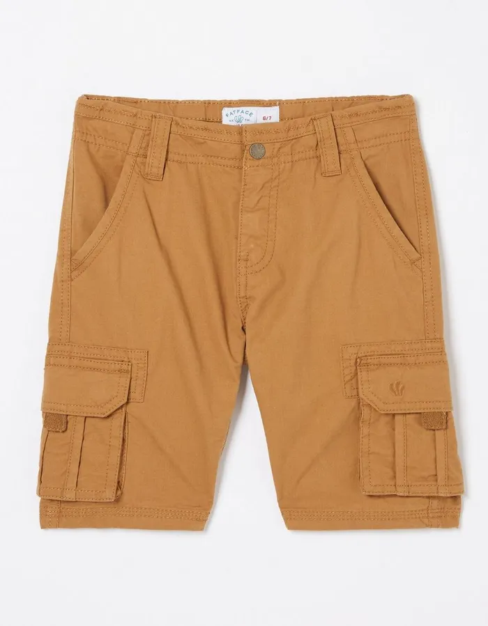 Lulworth Cargo Shorts Tan Boys FatFace Shorts