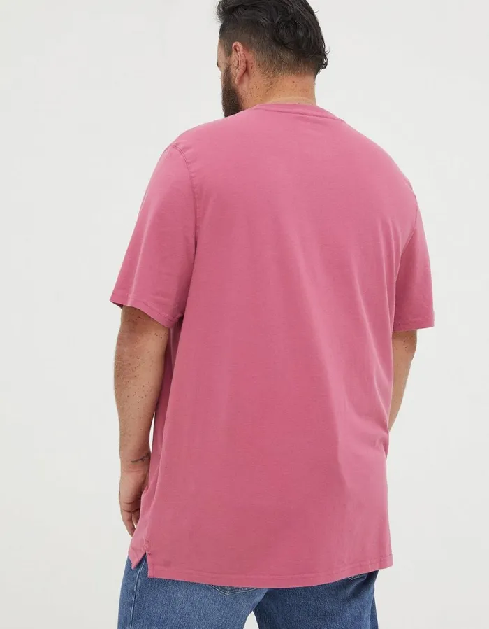 Lulworth Organic Crew TShirt Rose Pink Men FatFace TShirts