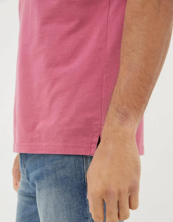 Lulworth Organic Crew TShirt Rose Pink Men FatFace TShirts