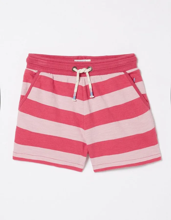 Luna Sweat Shorts Pink Girls FatFace Shorts