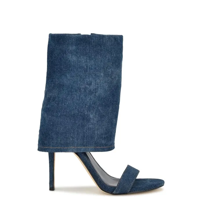 Macken Dress Booties Dark Blue Women Nine West Boots and Booties