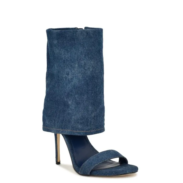 Macken Dress Booties Dark Blue Women Nine West Boots and Booties