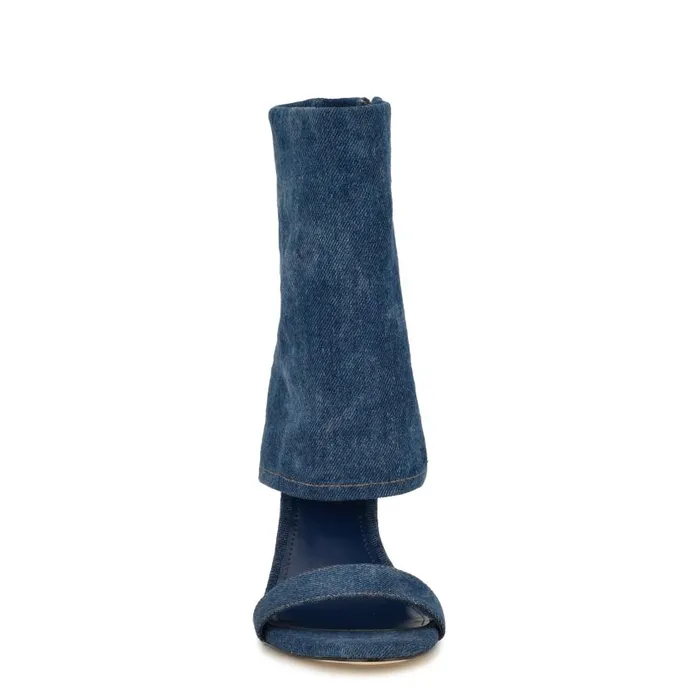 Macken Dress Booties Dark Blue Women Nine West Boots and Booties