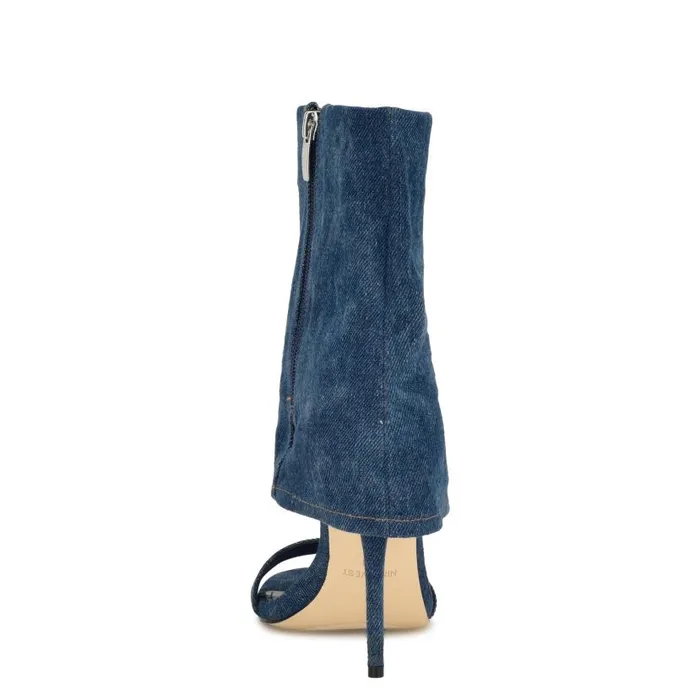 Macken Dress Booties Dark Blue Women Nine West Boots and Booties
