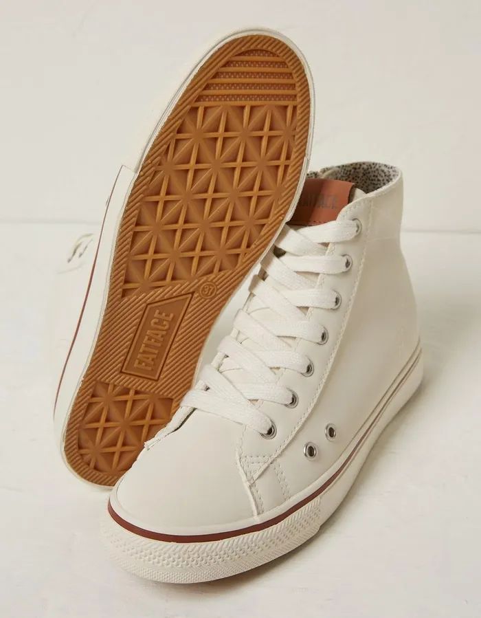 Mae High Top Trainer White Women FatFace Trainers