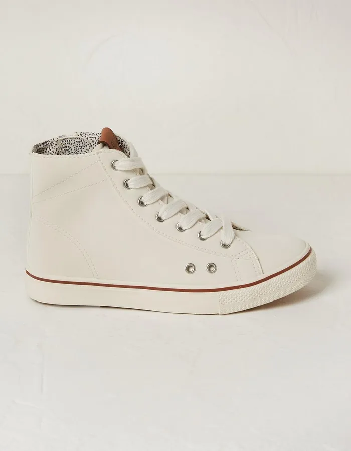 Mae High Top Trainer White Women FatFace Trainers