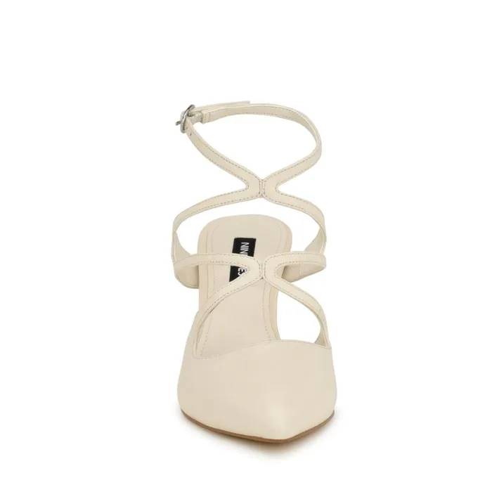 Maes Dress Pumps Ivory Leather Women Nine West Heels