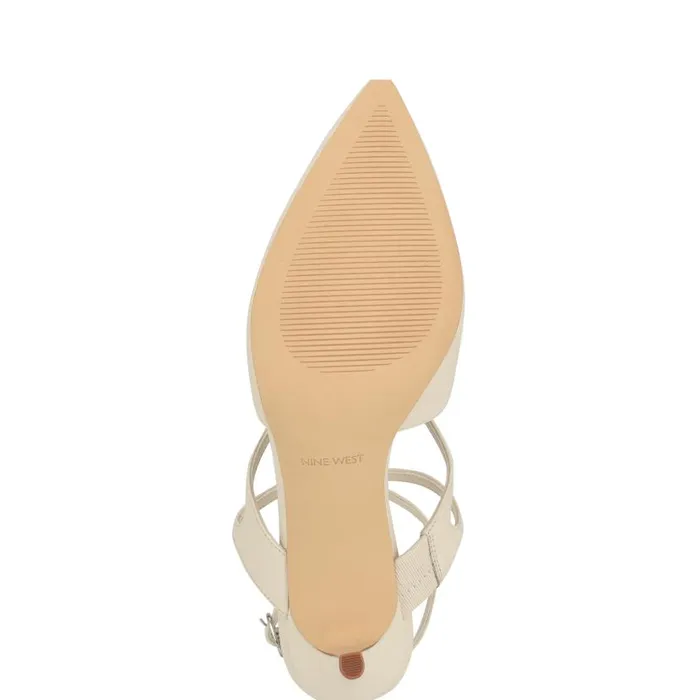 Maes Dress Pumps Ivory Leather Women Nine West Heels