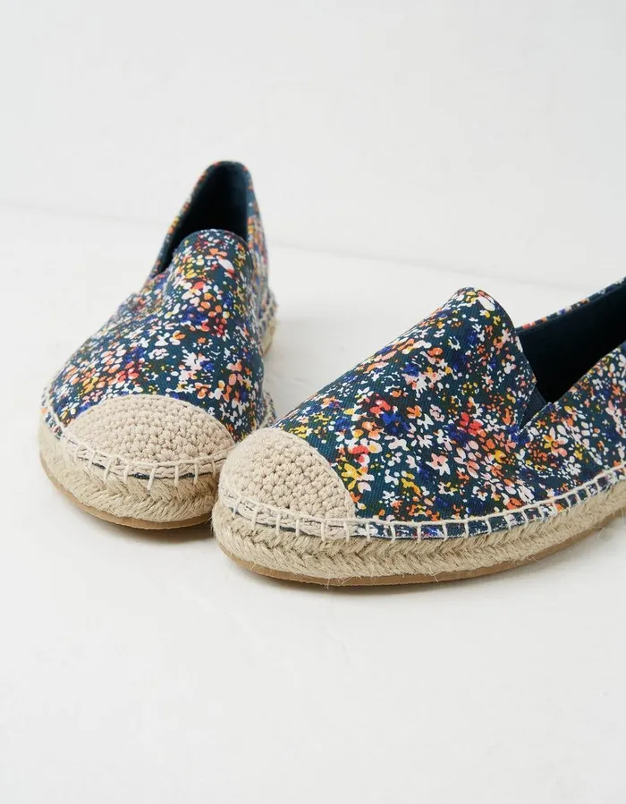 Maggie Printed Espadrilles Navy Women FatFace Sandals