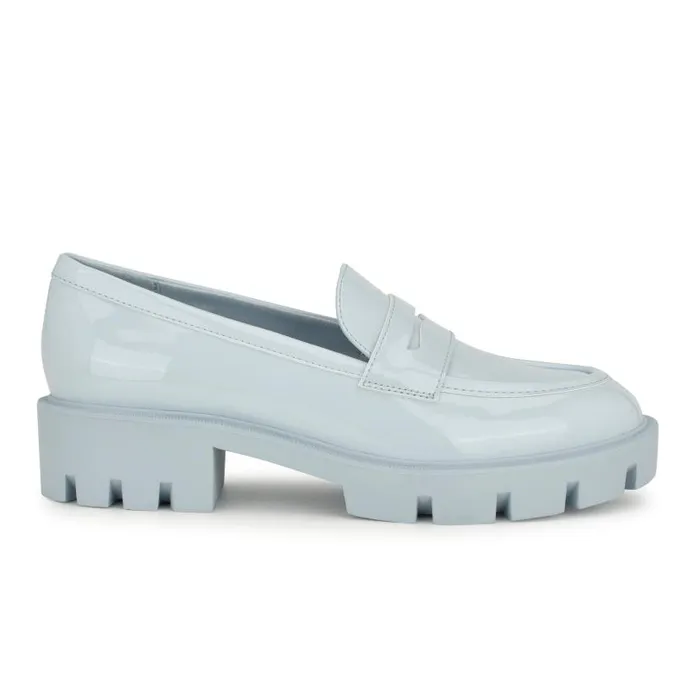 Maibel SlipOn Loafers Light Blue Patent Women Nine West Flats and Loafers