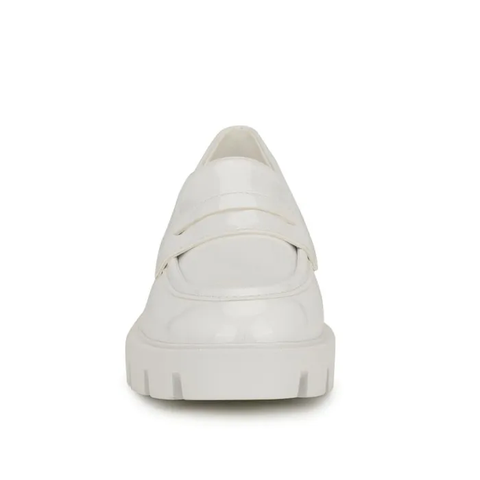 Maibel SlipOn Loafers White Patent Women Nine West Flats and Loafers