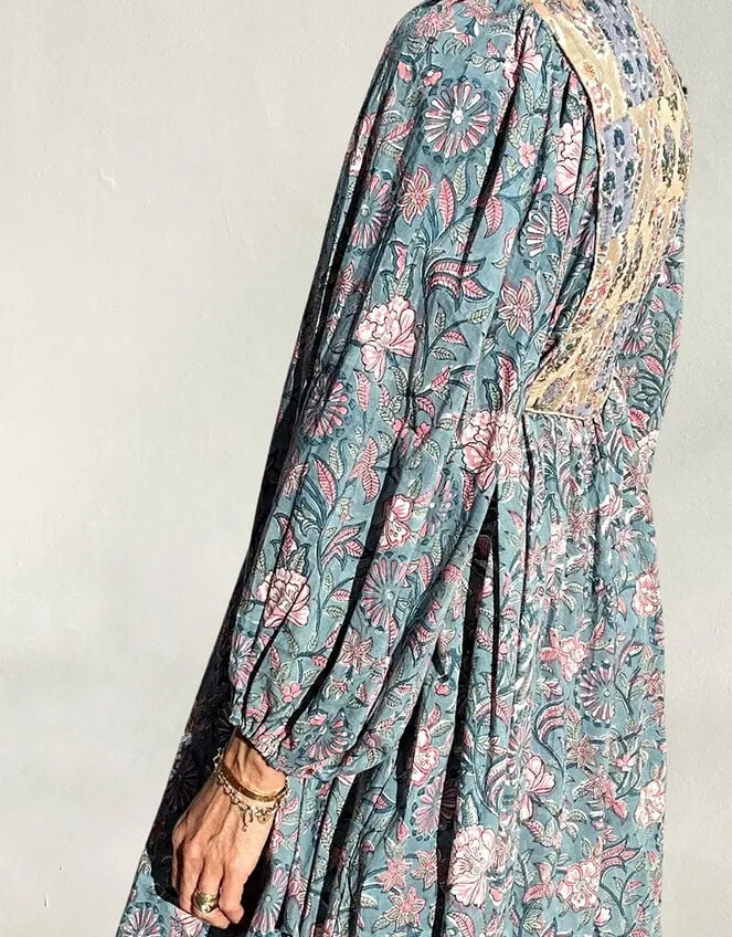 Maison M Floral Print Dress Blue Women Monsoon Dresses