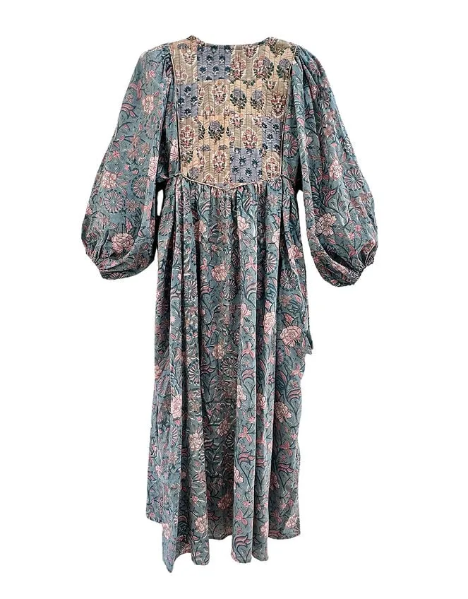 Maison M Floral Print Dress Blue Women Monsoon Dresses