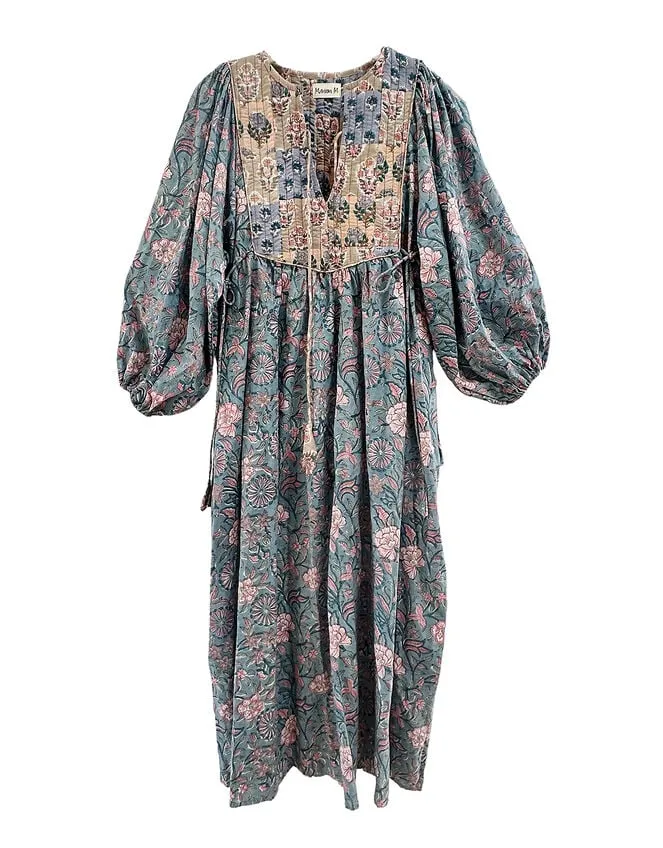 Maison M Floral Print Dress Blue Women Monsoon Dresses