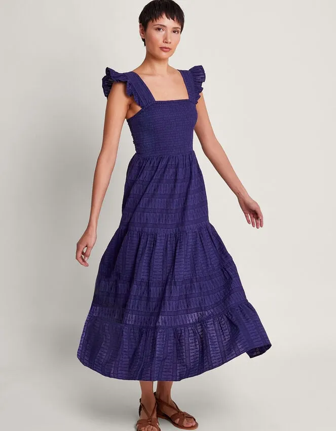 Malia Embroidered Dress Blue Women Monsoon Dresses