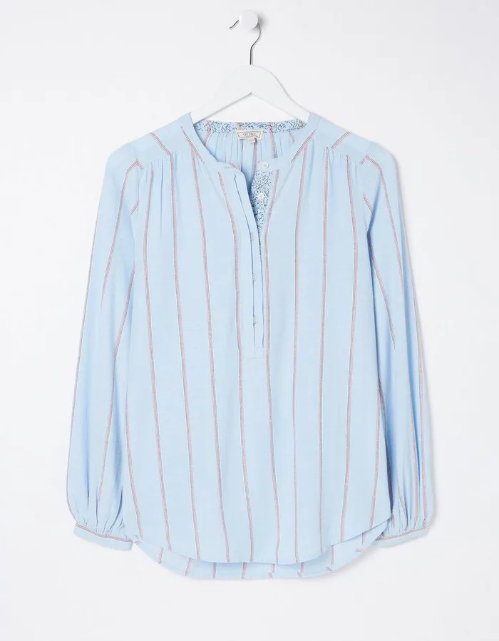Mallie Stripe Shirt Blue Women FatFace Shirts and Blouses