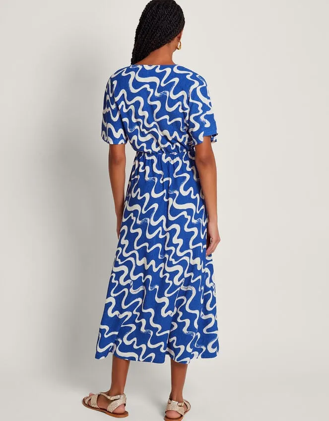 Mandy Print Dress Blue Women Monsoon Dresses