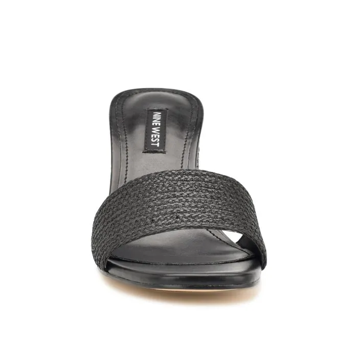 Mapeli Heeled Slide Sandals Black Women Nine West Heels