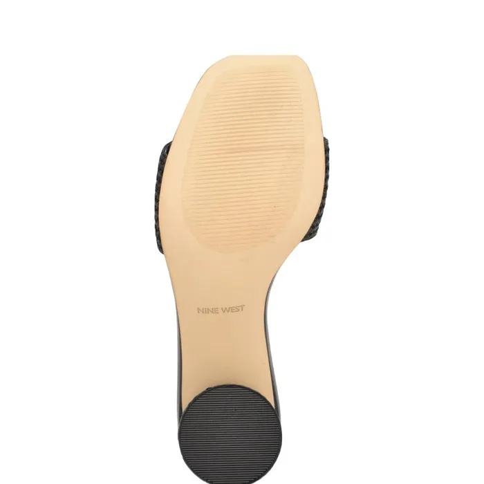 Mapeli Heeled Slide Sandals Black Women Nine West Heels