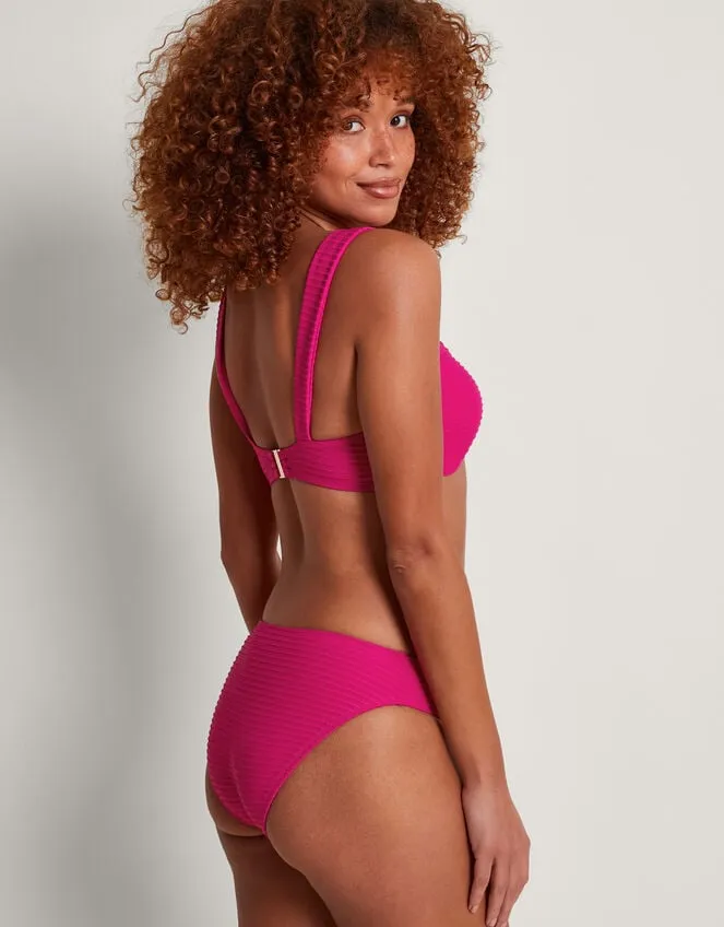 Maria Ribbed Bikini Top Pink Women Monsoon Tops and Blouses