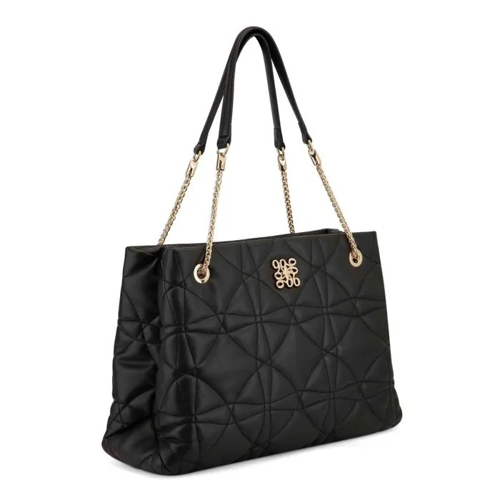 Mariam Quilted Shopper Black WomenMen Nine West Totes and Backpacks