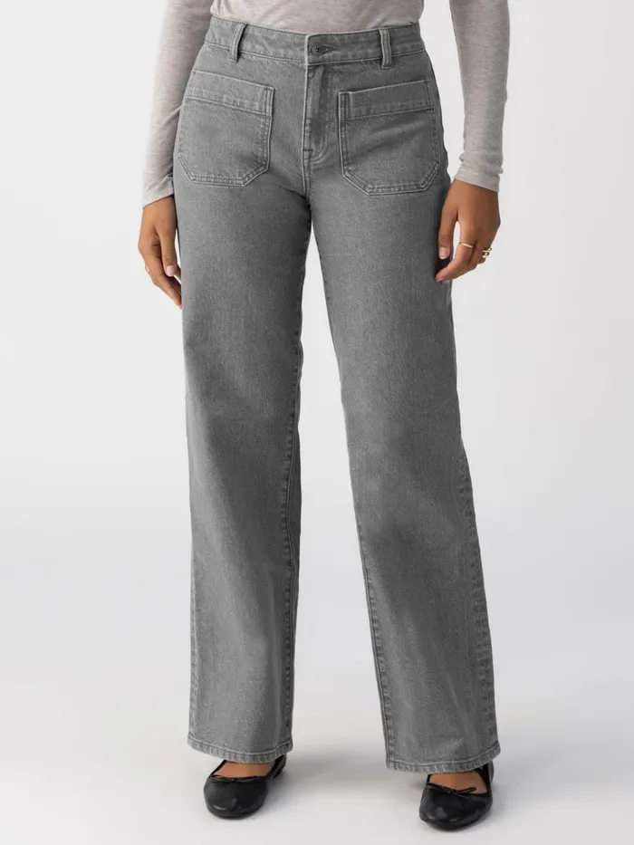 Marine Full Length Standard Rise Jeans Asphalt Women Sanctuary Clothing Denim