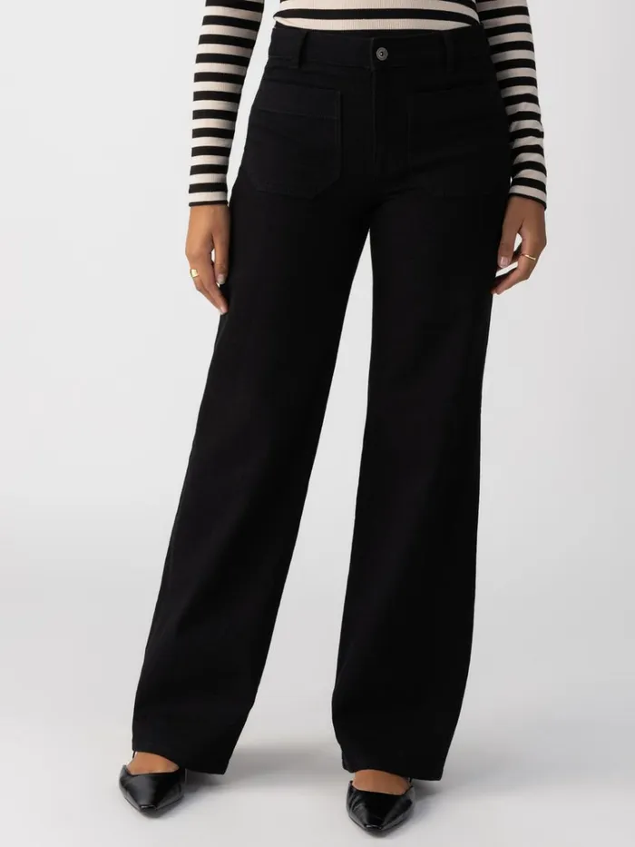 Marine Full Length Standard Rise Jeans Black Women Sanctuary Clothing Denim