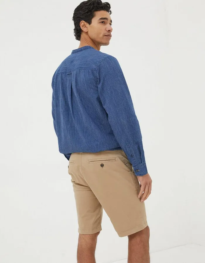 Mawes Organic Cotton Chino Shorts Dark Stone Men FatFace Shorts